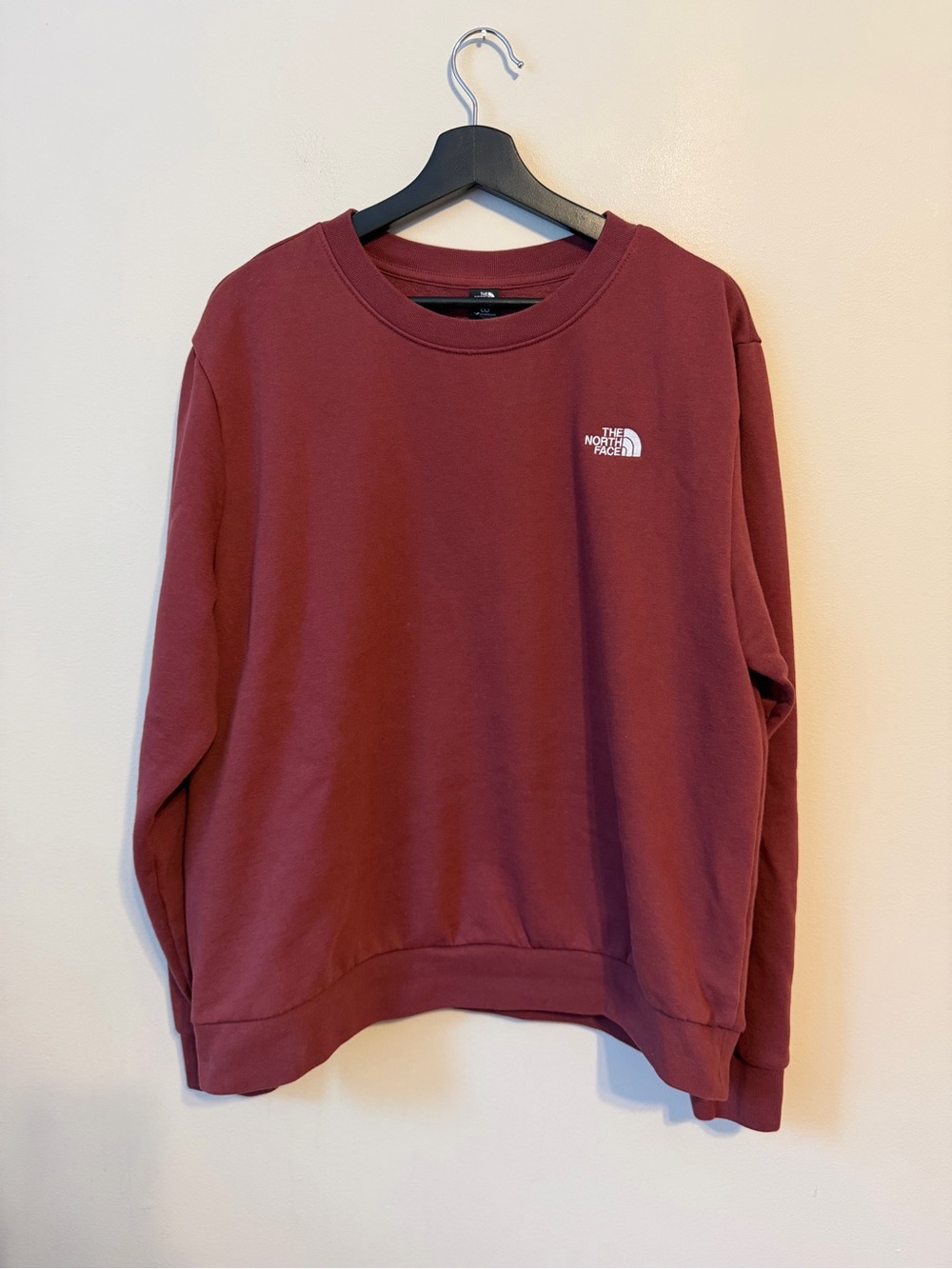 The North Face Evolution Simple Dome Crew Sweatshirt in Sumac Red - Men’s Size L